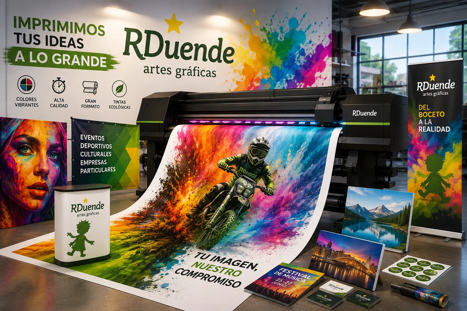 Impresión digital de tarjetas, folletos y catálogos