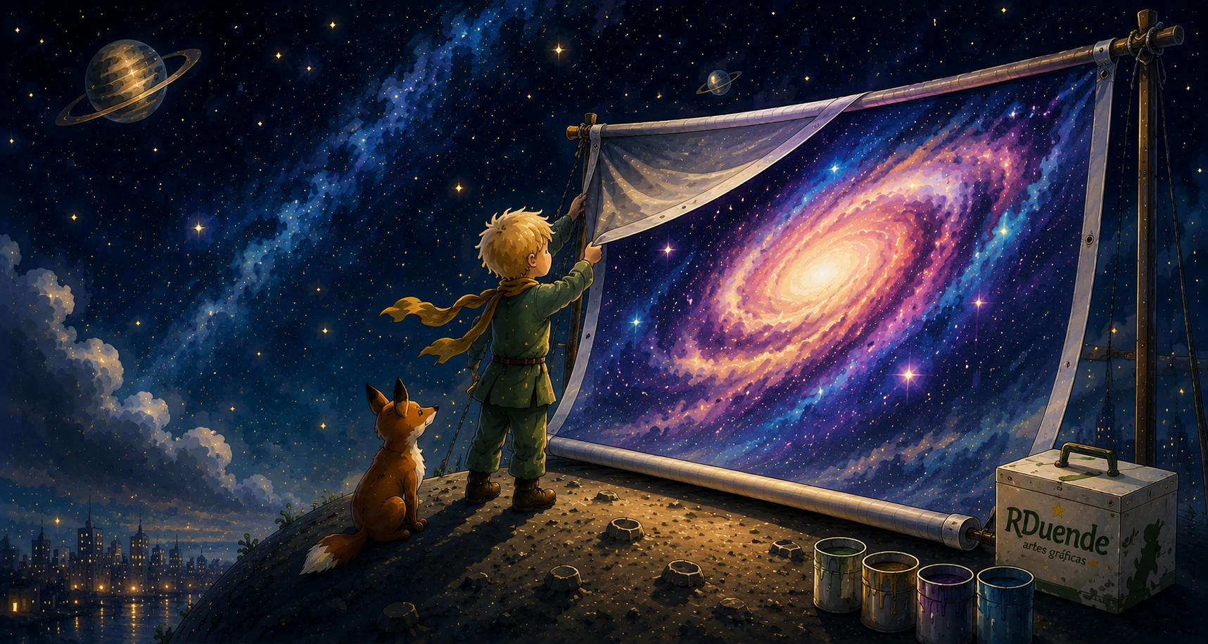 Ilustración de impresión de gran formato de RDuende